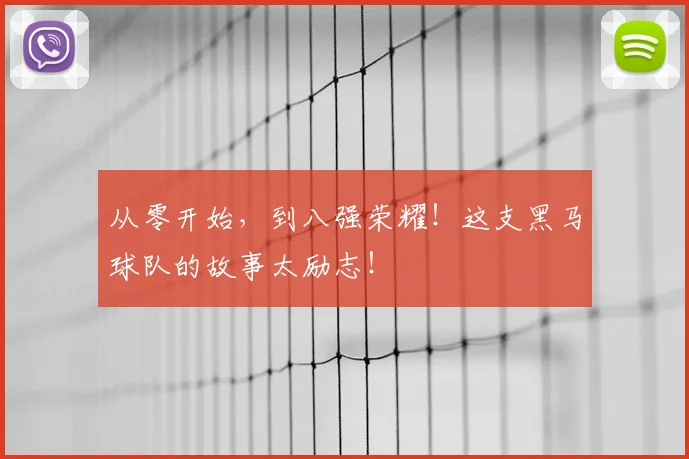 从零开始，到八强荣耀！这支黑马球队的故事太励志！