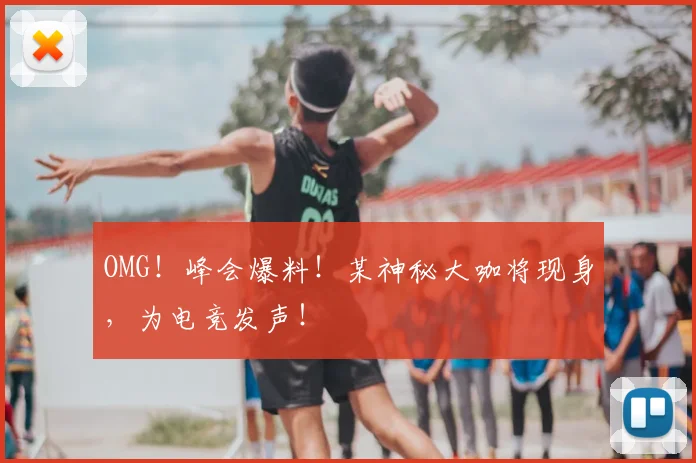 OMG！峰会爆料！某神秘大咖将现身，为电竞发声！
